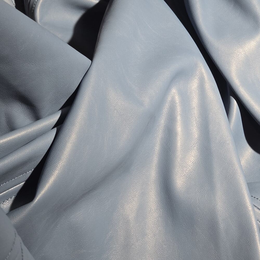 Tuckernuck Flared Slate Blue Skirt Faux Leather 37" Long COTTAGECORE PEASANT 12 - Picture 12 of 14